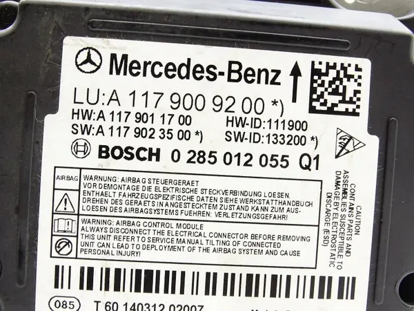 Gebrauchtes Airbag-Sensormodul OEM A1179009200 Mercedes image 5