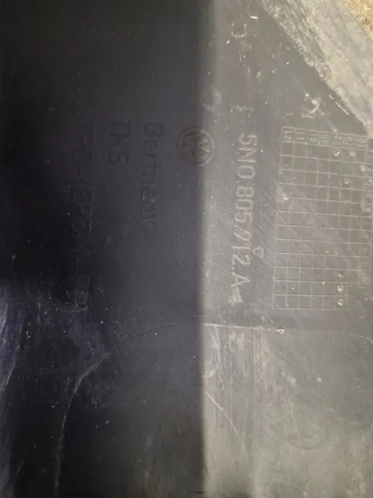 VW TIGUAN I 5N 06-15 Front Right Wheel Arch 5N0805912A image 2