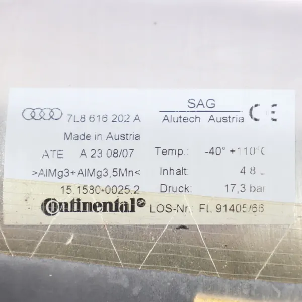 AUDI Q7 4L Ilmasäiliö 7L8616202A OEM Käytetty image 4