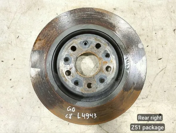 Disque de frein arrière OEM 84541028RR pour Corvette C8 image 2