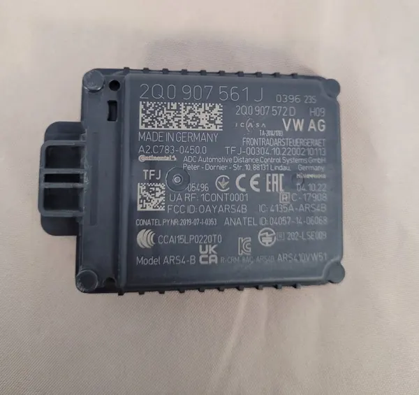 VW ACC Radarsensor Modul OEM 2Q0907561J image 2