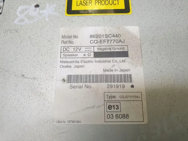 Rádio CD MP3 OEM 86201SC440 para Subaru Forester III image 5