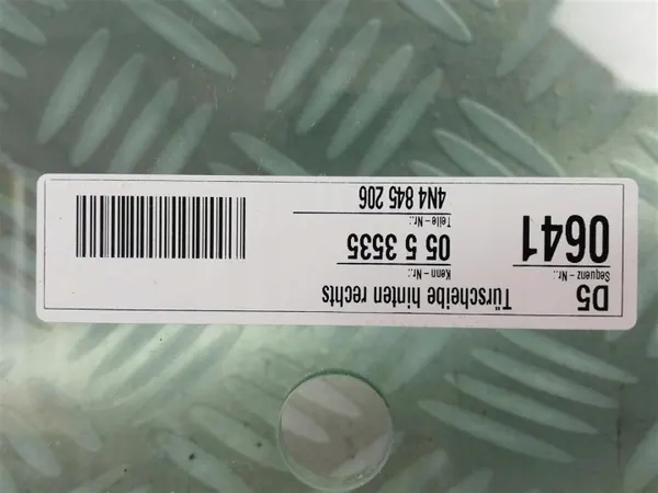 Ruta OEM 4N4845206 Bakre Höger Dörr Audi A8 D5 image 3