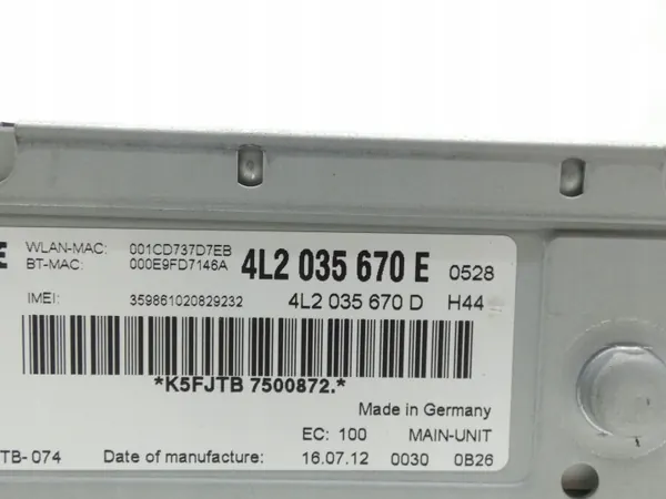 Audi Q7 SD-Kartenleser OEM 4L2035670E Gebraucht image 4