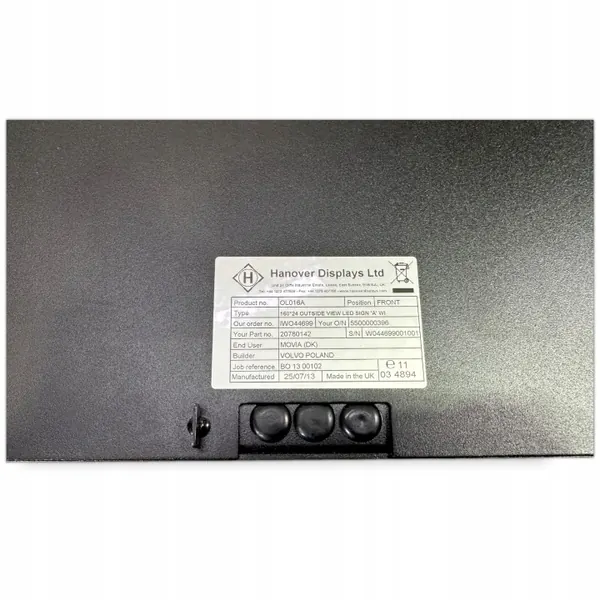 OEM 20780142 Volvo Bussin Määränäyttö, Etuosa image 3