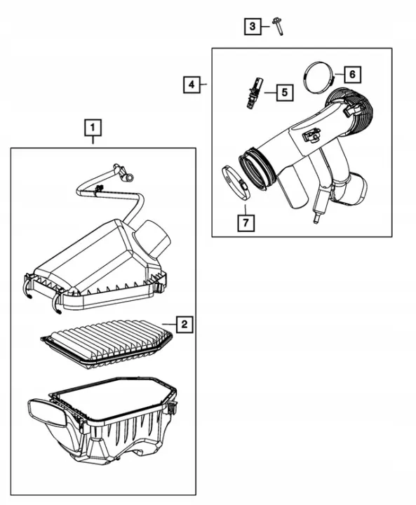 Caixa Filtro Ar OEM 04627063AD para Wrangler JK 3.6 image 4