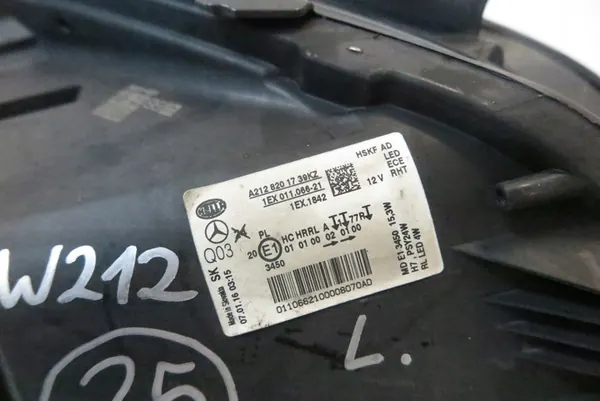 Linker Voor LED-Koplamp Mercedes E-Klasse W212 Lift image 9