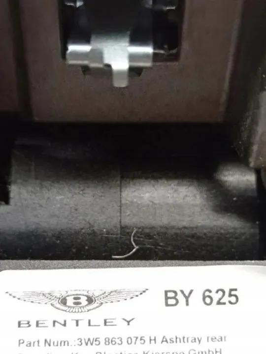 Bentley Continental 2012 mittkonsol askkopp OEM 3W5863075 image 2
