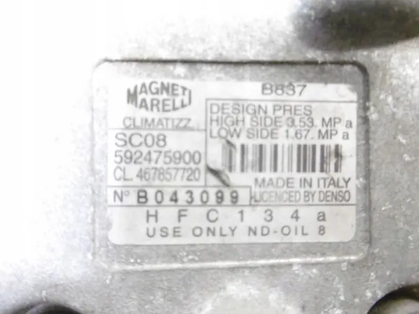 Compressore aria condizionata FIAT PUNTO II 1.2 16V OEM 592475900 image 4