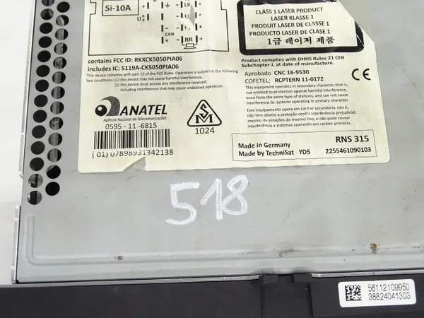 OEM 3C8035279M Radio Navi para VW Passat CC image 8