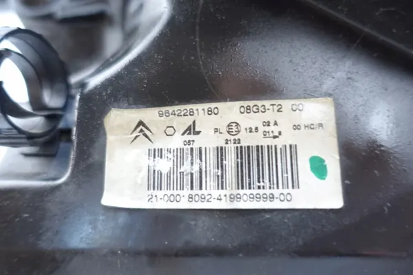 Vänster framlykta OEM 9642281180 för Citroen C2 image 7