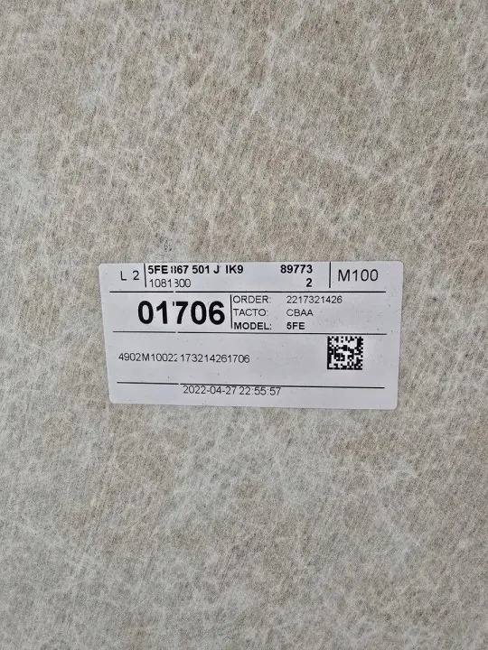 Tapis de Plafond Cupra Leon Combi OEM 5FE867501J image 3