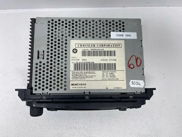 Rádio CD Jeep Grand Cherokee WJ OEM P05091601AE image 9