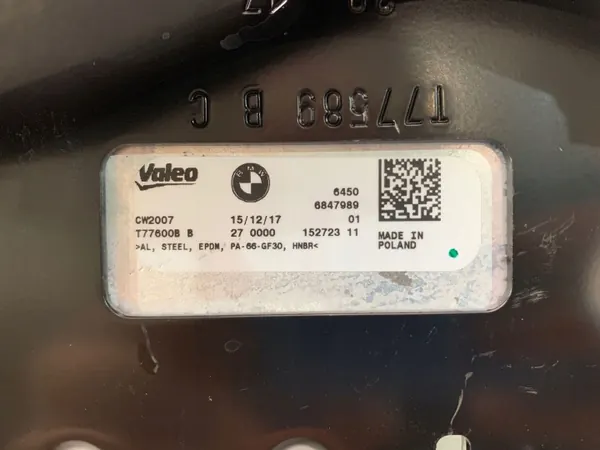 BMW OE 6847989 Kondensor för X5 G05 X6 G06 image 5