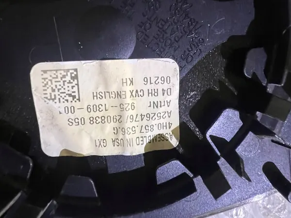 AUDI A8 S8 D4 Insert de Miroir Droit Photochromatique OEM image 5