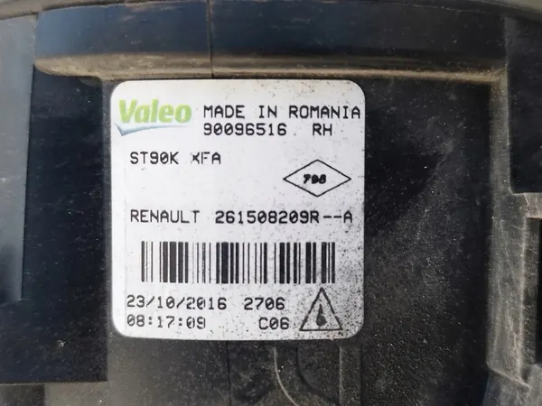 RENAULT CLIO 4 IV FAROL HALÓGENO DIREITO 261508209R image 3