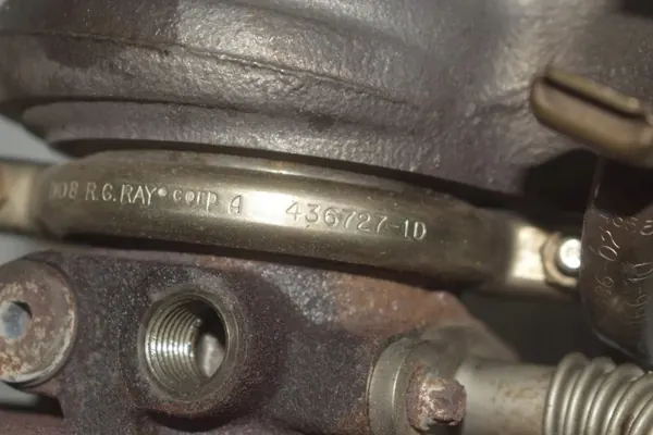 BMW Turbo OEM 11654571543 X6 4.4L 2009 image 5