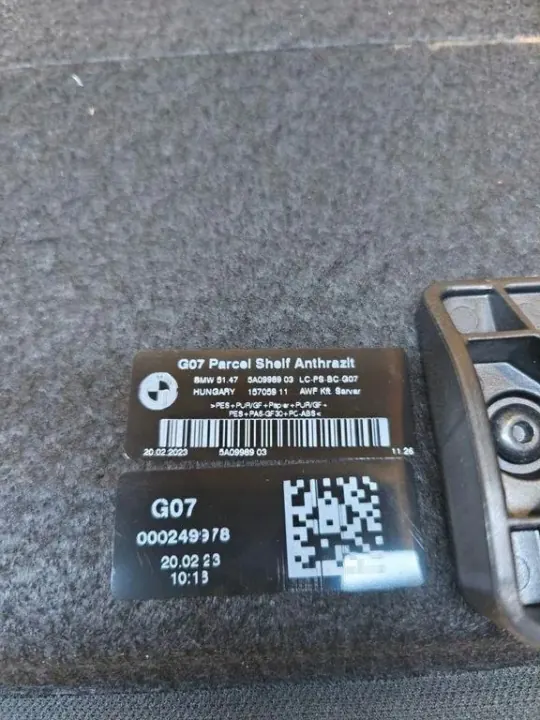 BMW X7 G07 achter bagagerekplank OEM 5A09989 image 6