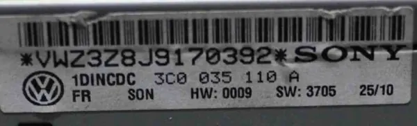 Changer CD VW OEM 3C0035110A pour Passat B6 image 7