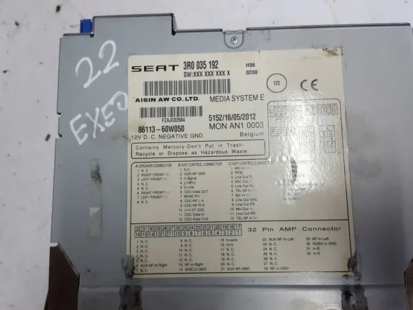SEAT OE Radio Navi 3R0035192 EXEO 09-13 image 4