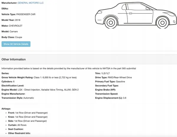 Remspänne OEM 12666049 för Chevrolet Camaro 3.6L image 5