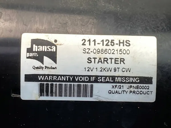 Moteur de démarrage BMW E60 E87 E90 N47 2.0 Bosch image 3