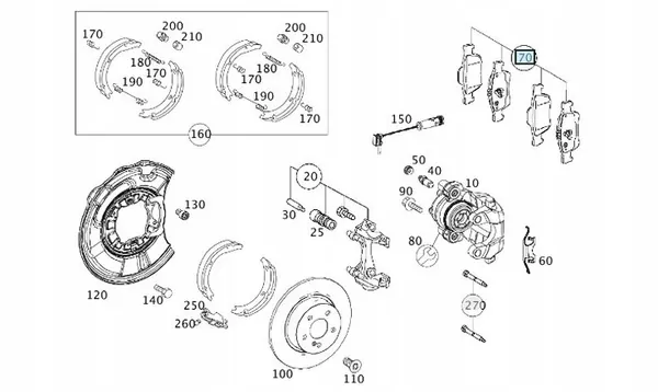 MERCEDES OE ACHTERREMBLOKKEN W211/219 A0004209604 image 6