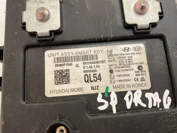 KIA Sportage Avaimeton Käynnistysmoduuli OEM 95480F1540 image 3