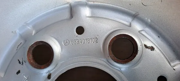 MERCEDES W639 Stalen Velg 6JX16 ET54 A6394013102 image 3
