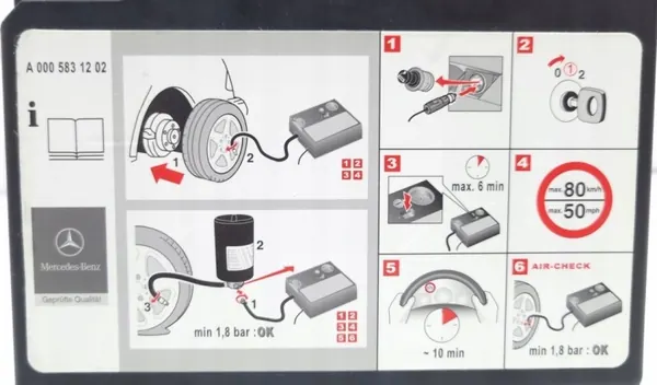 Mercedes A0005831202 Ilmakompressori Pumppu - Käytetty image 6
