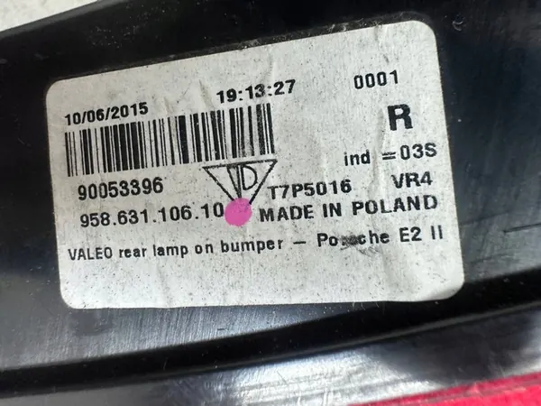 Right Rear Bumper Light Porsche Cayenne II 95863110610 image 4