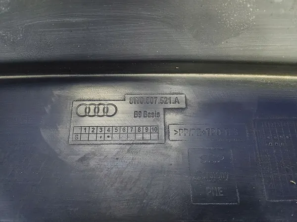 AUDI A4 B9 Bakre Stötfångare Spoiler Original 8W0807521A image 8