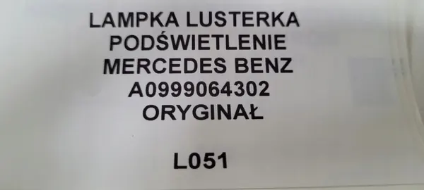 Spegellampa OEM A0999064302 för Mercedes image 5