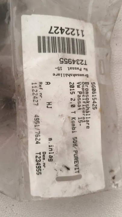 Etujarrusatulan kiinnike Volkswagen PASSAT B7 5G0615425 image 3