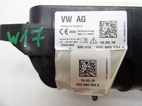 OEM 3G0880204E Passagerarkrockudda för VW Passat B8 image 8