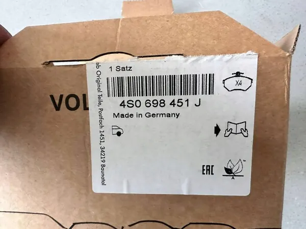 Achterremblokken Lamborghini HURACAN 4S0698451J image 5