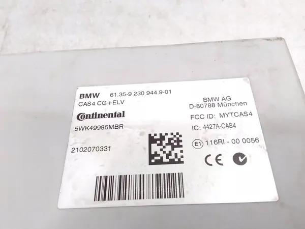 CAS-controller BMW 5 F10 F11 9230944 image 2