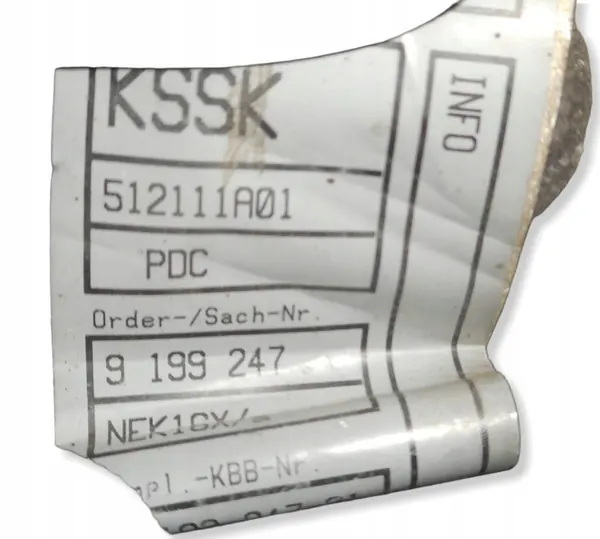 OEM 9199247 Fram PDC-sensorkabel för BMW 7-serien image 4