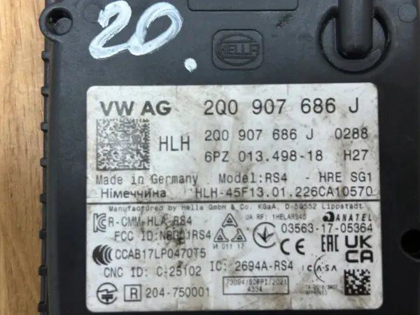 Sensor de assistência de faixa OEM 2Q0907686J VW Golf 8 image 3