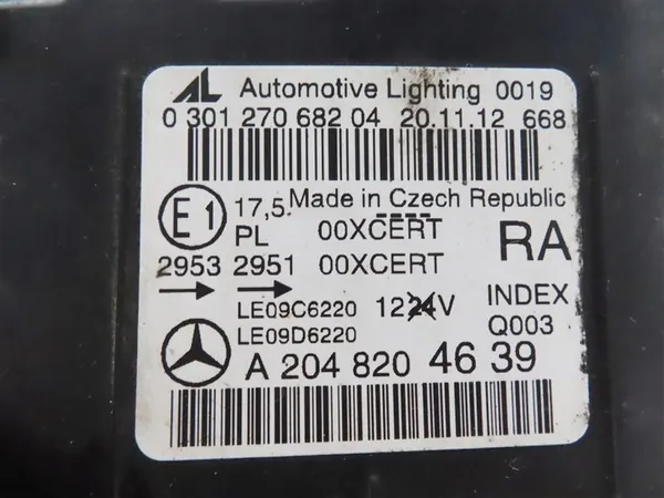 Rechter Voorlicht Mercedes C-Klasse W204 Xenon 11-14 A2048204639 image 10