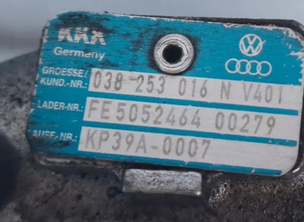 Turbo VW Audi Seat Skoda 1.9 TDI för Regenerering OEM image 2