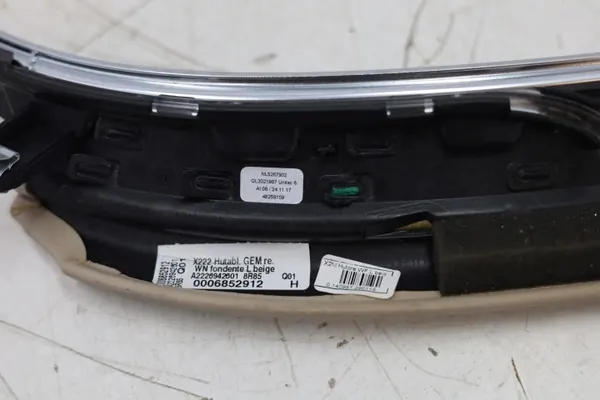 OEM A2226942601 Cache Poteau Arrière Gauche Mercedes S image 3