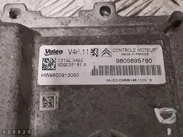 2014 Peugeot 2008 ECU 1.2 Benzin 9805895780 image 4