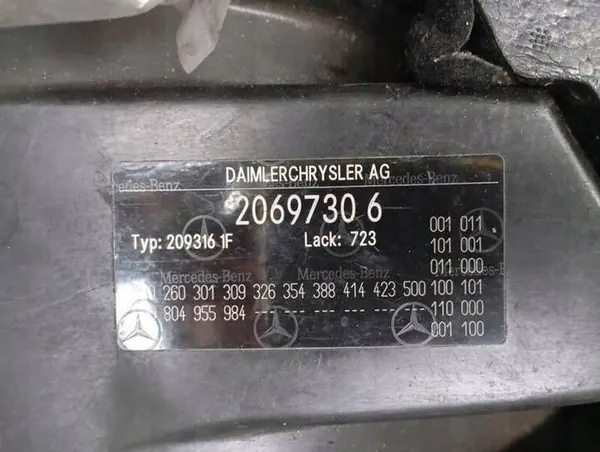 Mangueira Caixa Mercedes CLK C209 OEM 612967 image 7