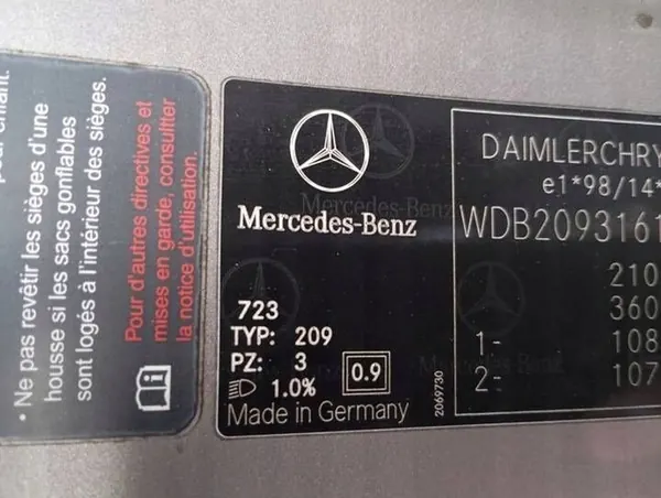 Mangueira Caixa Mercedes CLK C209 OEM 612967 image 8