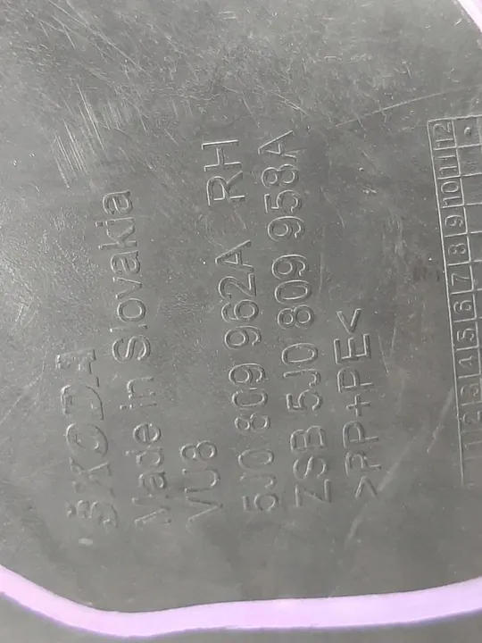 SKODA FABIA II ROOMSTER LIFT Front Right Wheel Arch 5J0809962A image 5