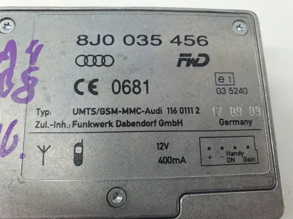 Audi A4 B8 Telefonantennenmodul OEM 8J0035456 image 3