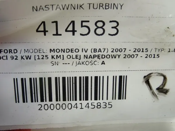 Turbostyrning OEM LORK-92-32387 för Ford Mondeo image 4