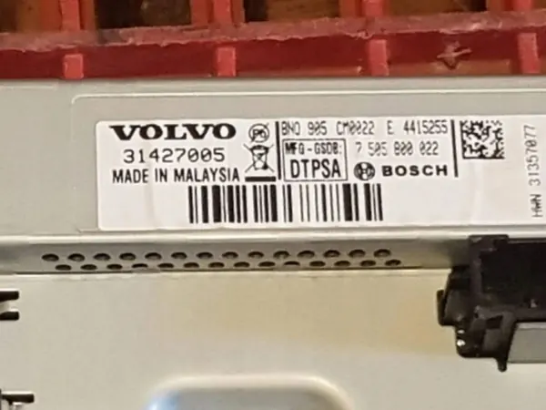 Écran de navigation Volvo OE d'occasion OEM 31427005 image 2