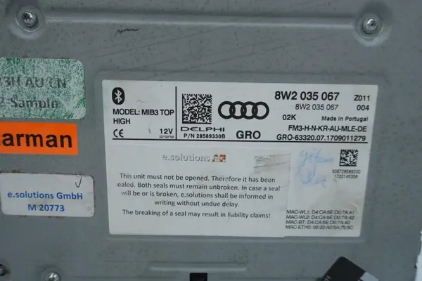 Module Navigation Audi MIB3 OEM 8W2035067 image 5